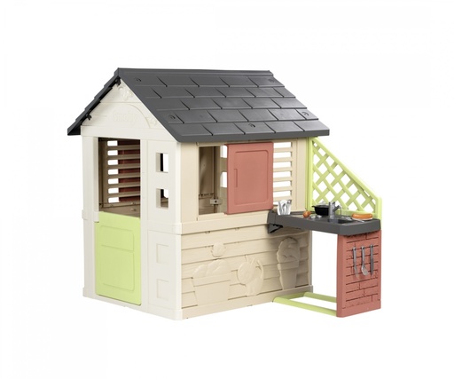 [SMO810739] SMOBY NATURE PLAYHOUSE WITH SUMMER KITCHEN