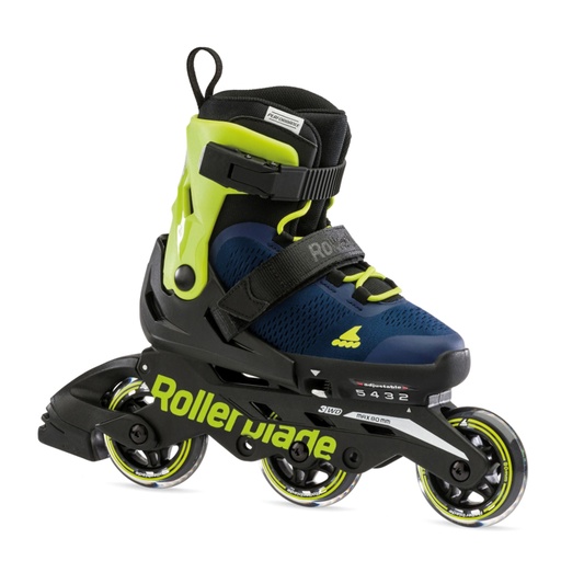 [ATH43.072217/BL/L/36] ROLLERBLADE MICROBLADE BLUE/LIME SIZE 36.5-40.5