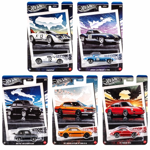 HOT WHEELS NATIONAL ICONS SET OF 5