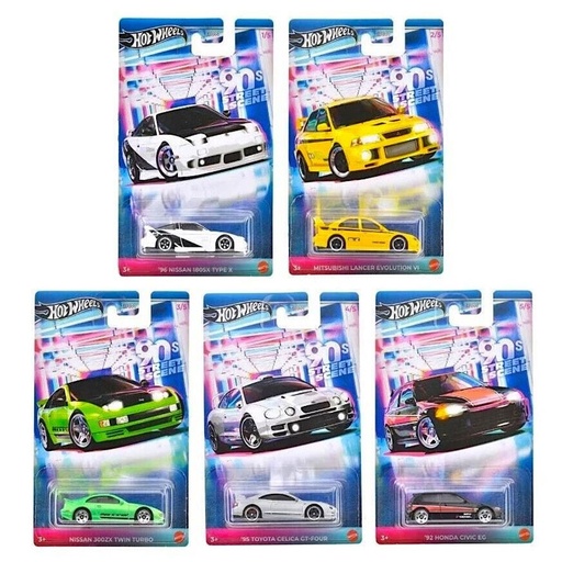 HOT WHEELS 90S STREET SCENE SET OF 5