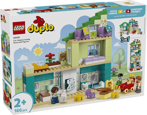 [LG10470] LEGO 10470 3 IN 1 MODERN FAMILY HOUSE WITH FIGURES