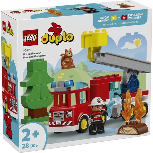 [LG10473] LEGO 10473 FIRE TRUCK WITH HOSE AND FIREFIGHTER