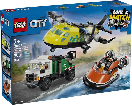 [LG60505] LEGO 60505 AIRPLANE, SERVICE TRUCK &
HOVERCRAFT REMIX