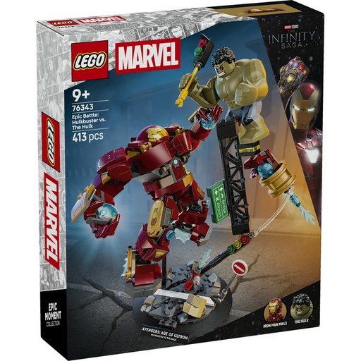 [LG76343] LEGO 76343 EPIC BATTLE: HULKBUSTER VS.
THE HULK
