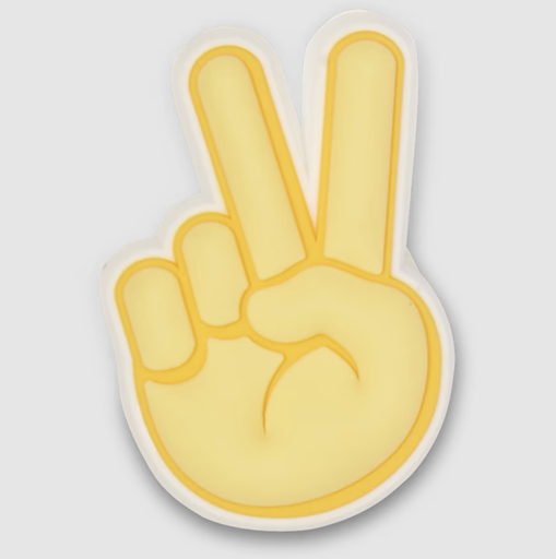 CROCS JIBBITZ CHARM PEACE HAND SIGN