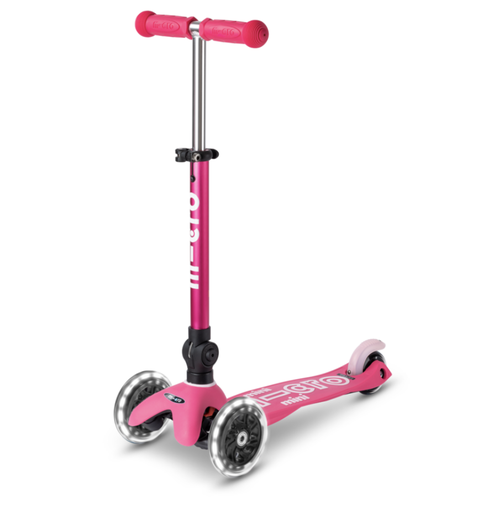 [MRMMD197] SCOOTER MICRO MINI DELUXE FOLDABLE LED PINK